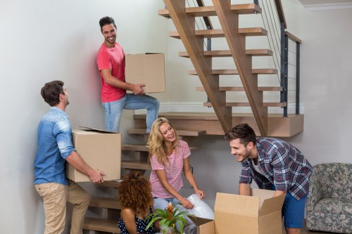 Removal team working on a residential move in Herne Hill