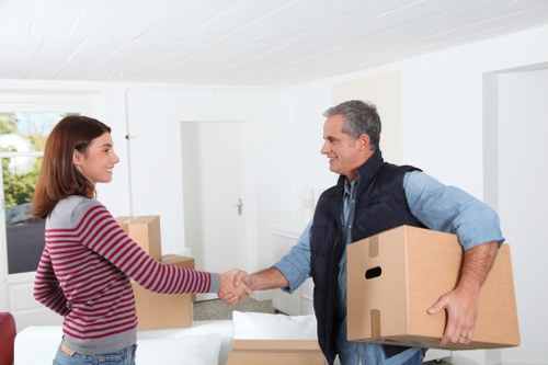 Removal van loading household items for a Herne Hill move