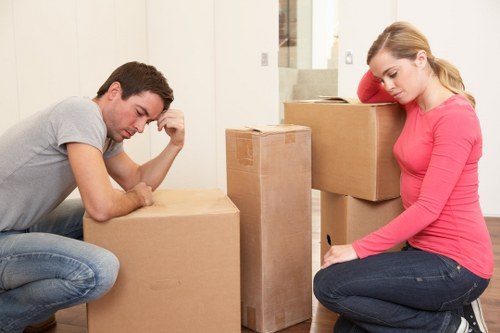 Moving truck loading furniture for a house or flat move in Herne Hill