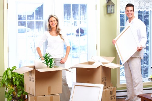 Professional team preparing a flat move in Herne Hill